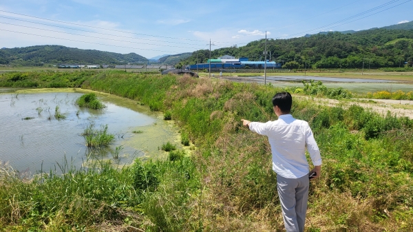 전남도가 설치한 동룡천 옆 저류지도 제 기능을 못한 것으로 확인됐다.