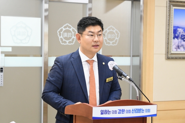 순천시의회 장경원 의원 발언사진